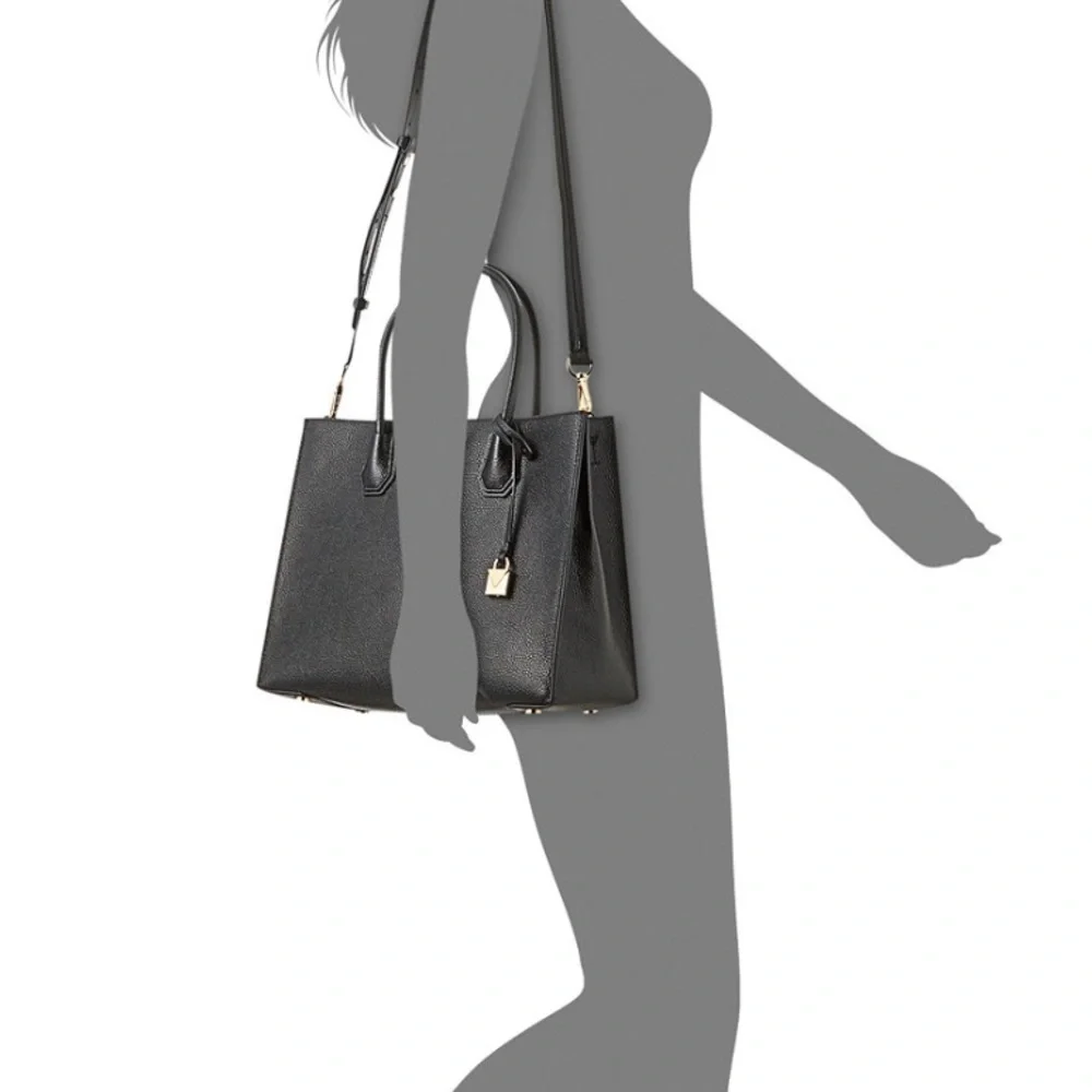 Michael Kors Mercer Leather Tote Bag - Picture 10 of 11
